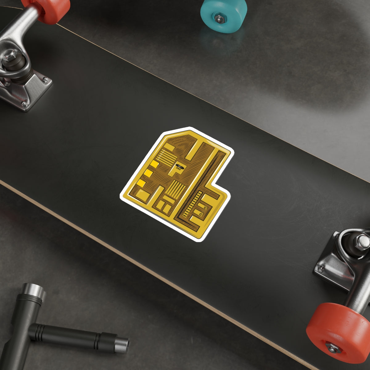 Doom - Yellow Keycard - Stickers