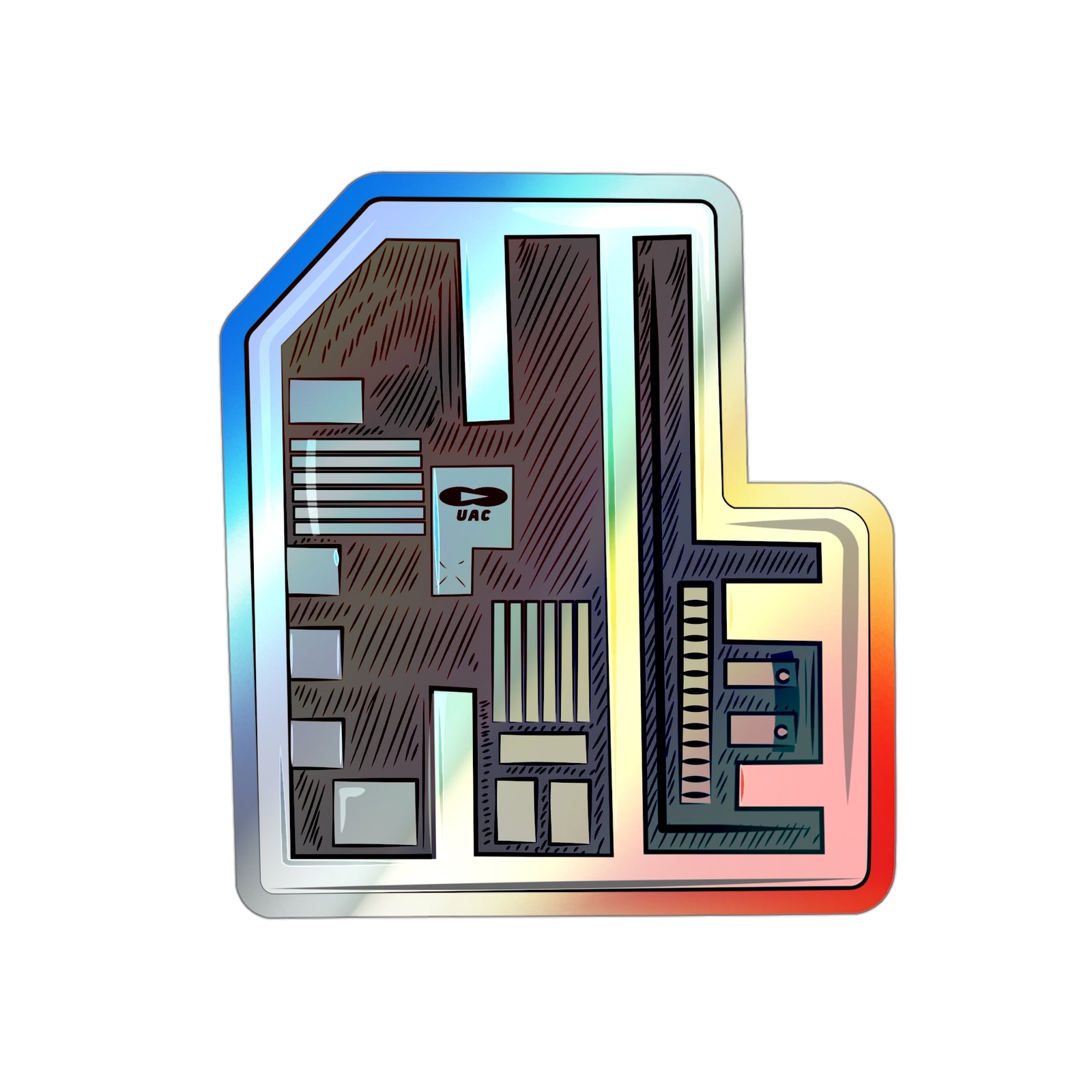 Doom - Keycard - Holographic Sticker