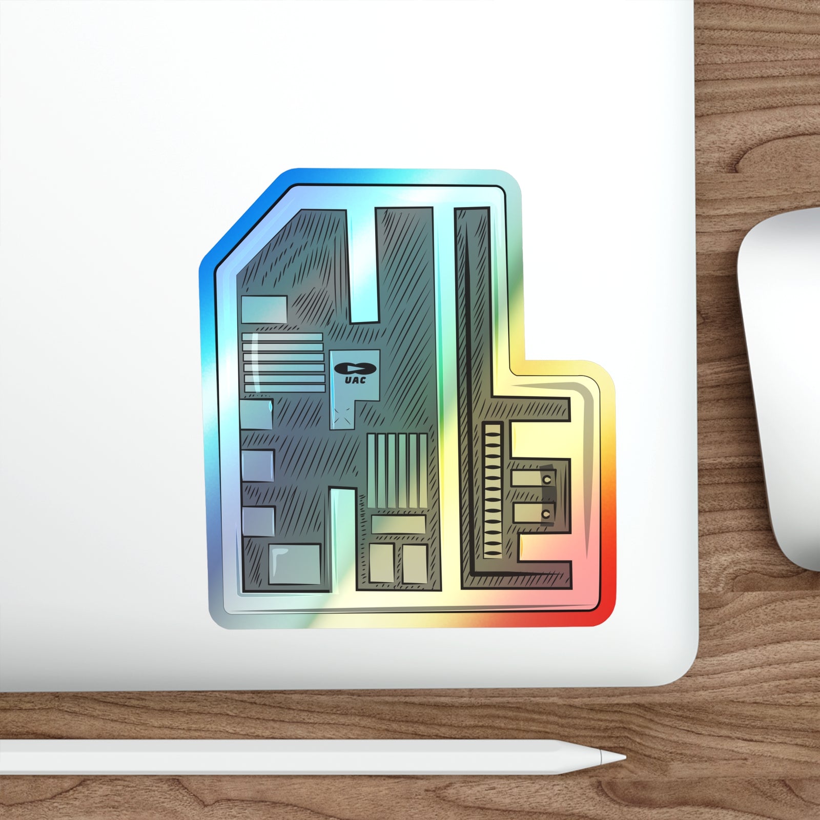 Doom - Keycard - Holographic Sticker