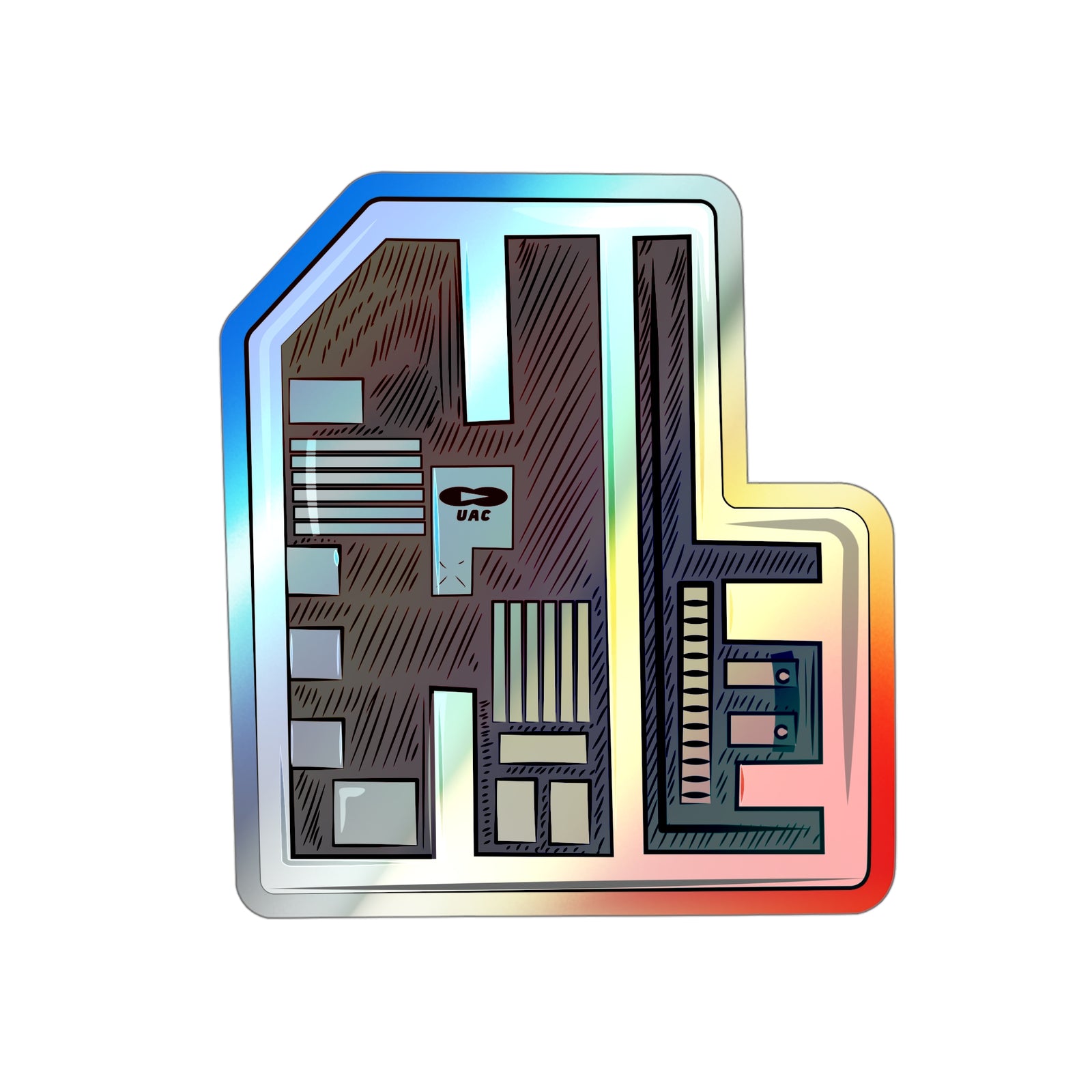 Doom - Keycard - Holographic Sticker