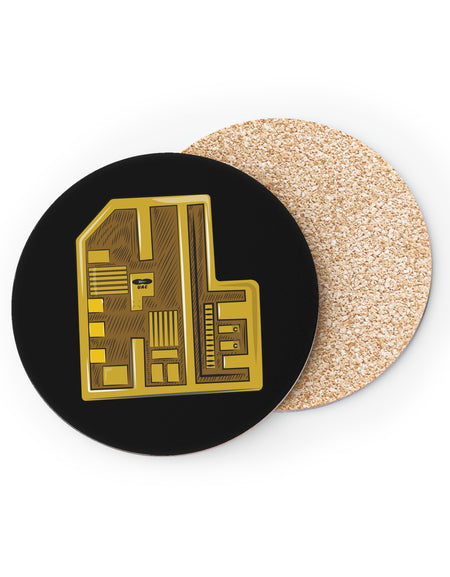 Doom - Yellow Keycard - Coasters