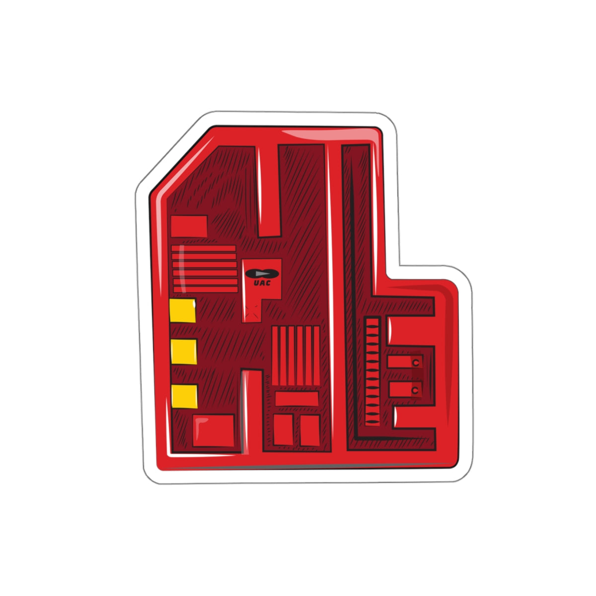 Doom - Red Keycard - Stickers