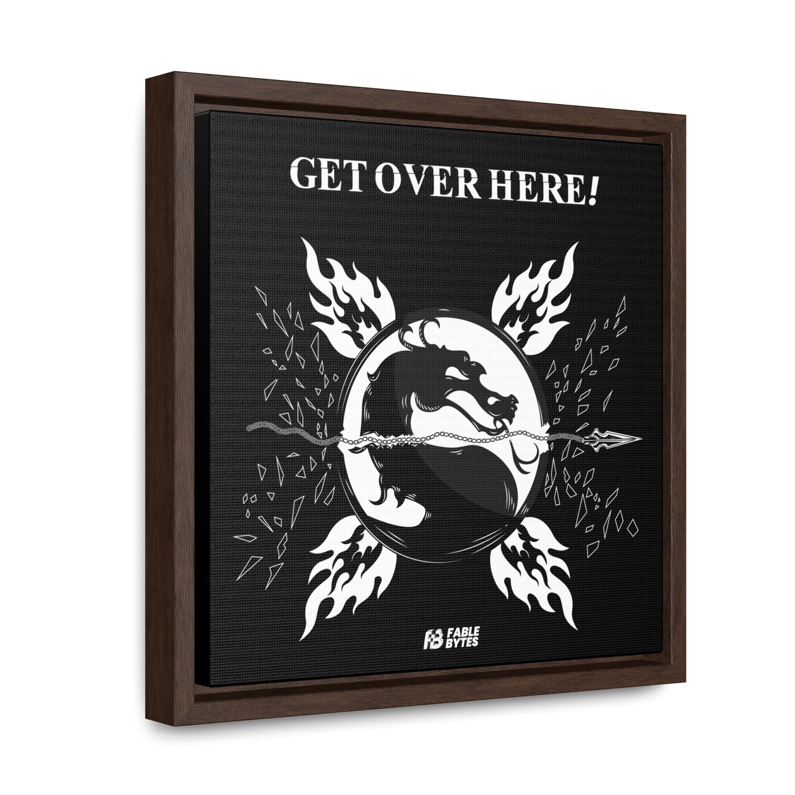 MK - GET OVER HERE - Framed Canvas