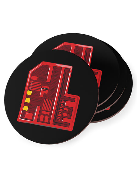 Doom - Red Keycard - Coasters