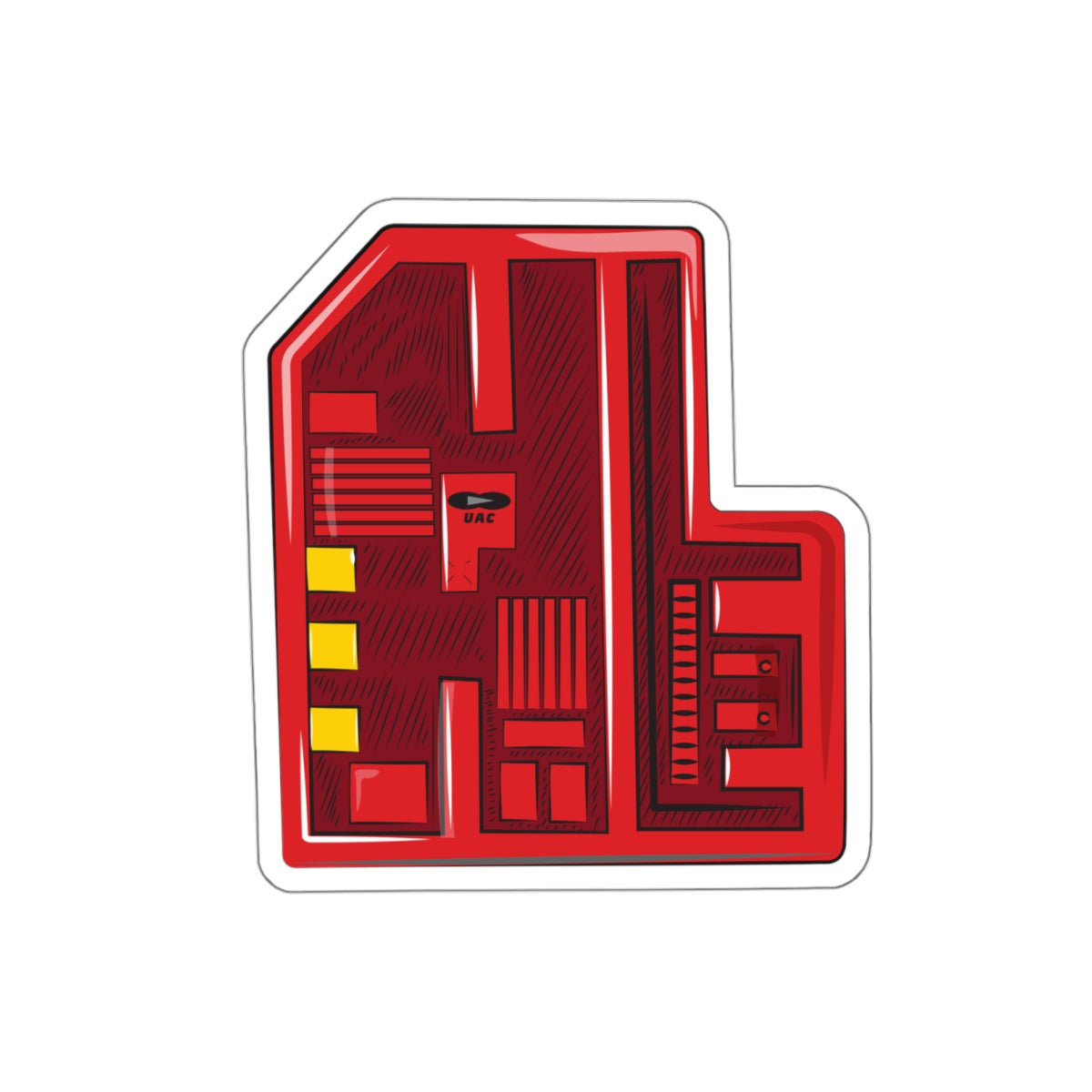 Doom - Red Keycard - Stickers