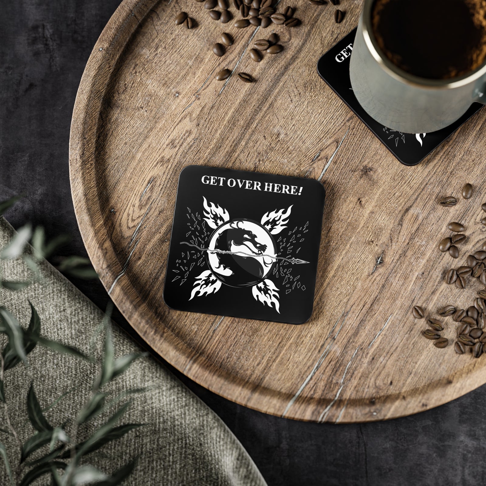 MK - GET OVER HERE - Coasters