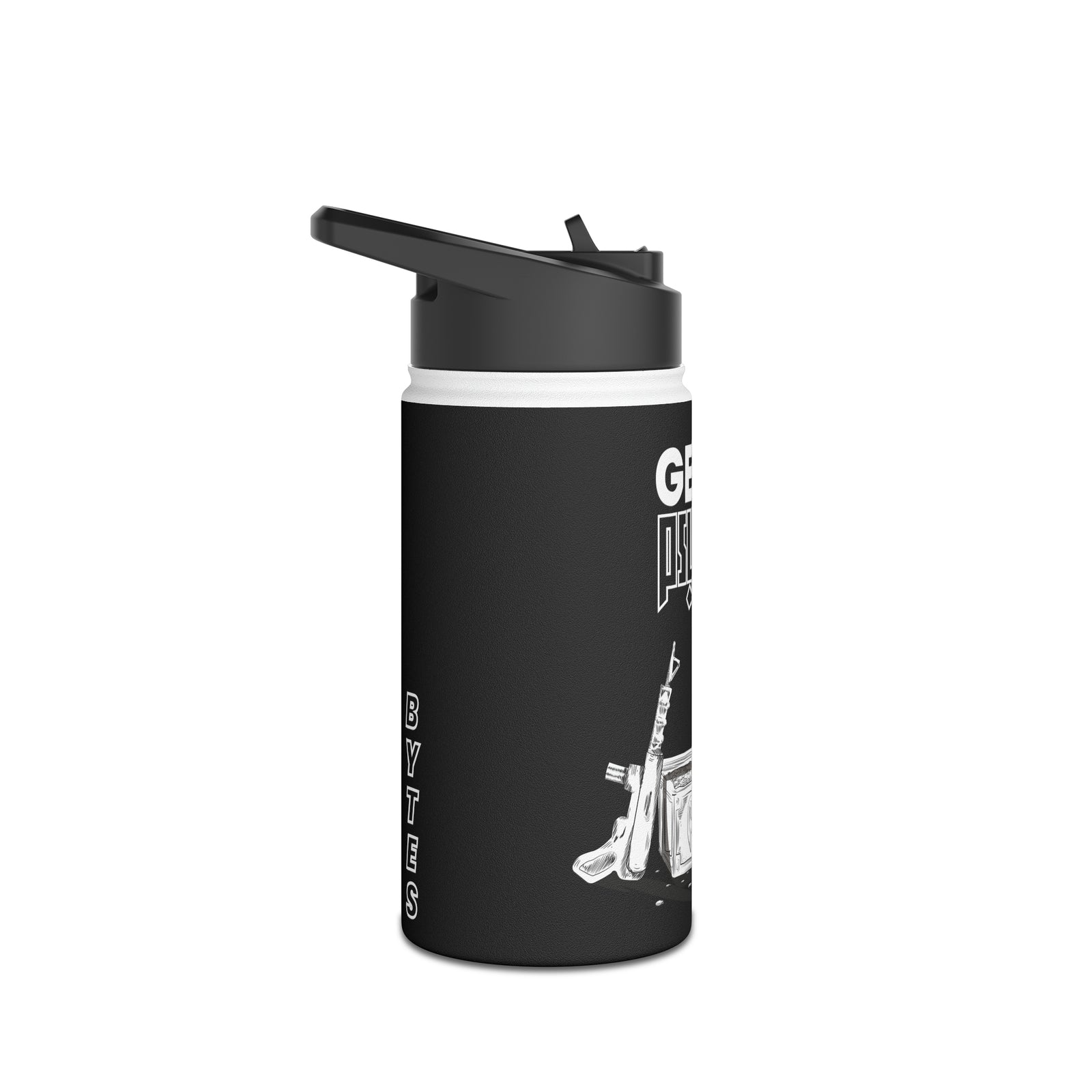 Wolfenstein 3D - Get Psyched - Stainless Steel Water Bottle