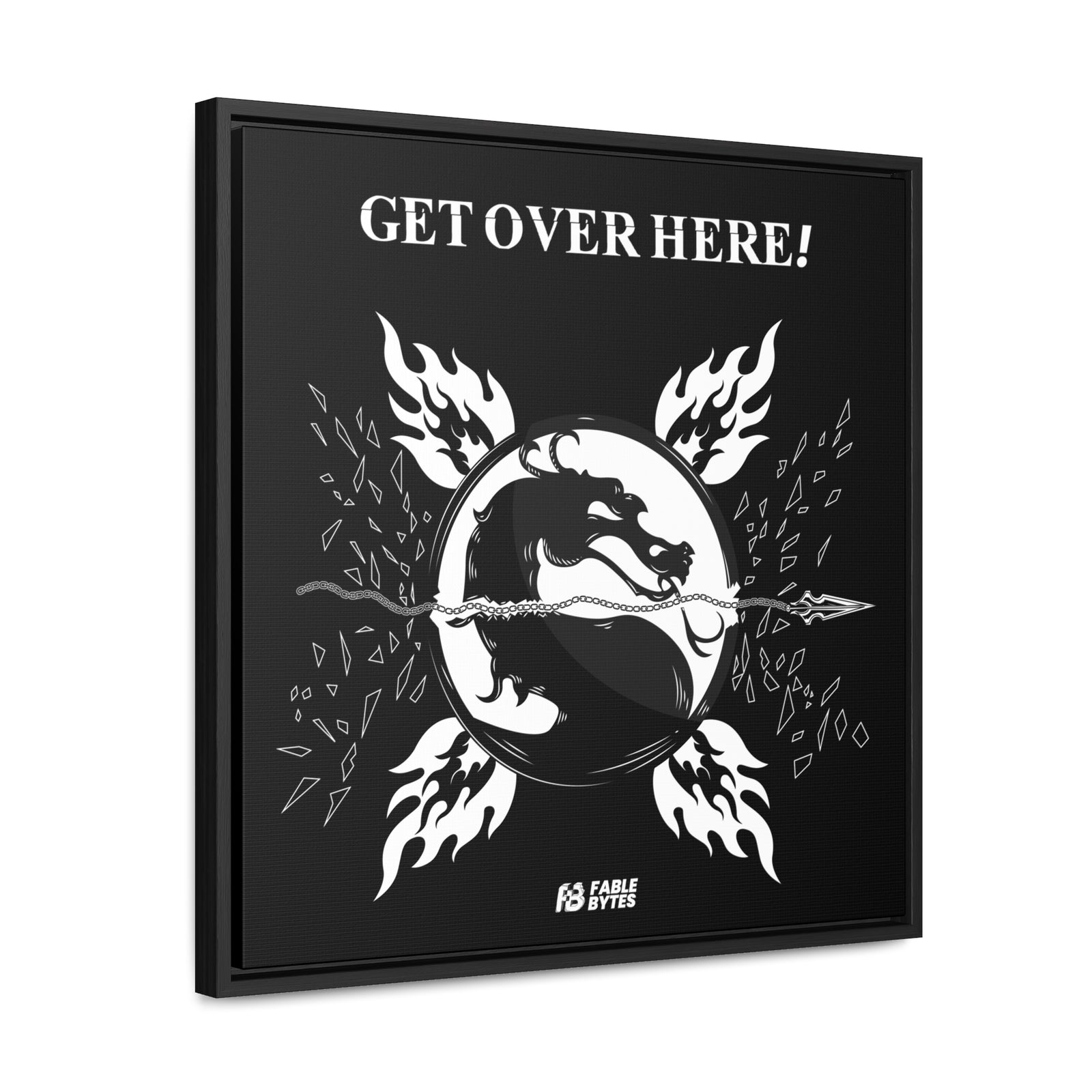MK - GET OVER HERE - Framed Canvas