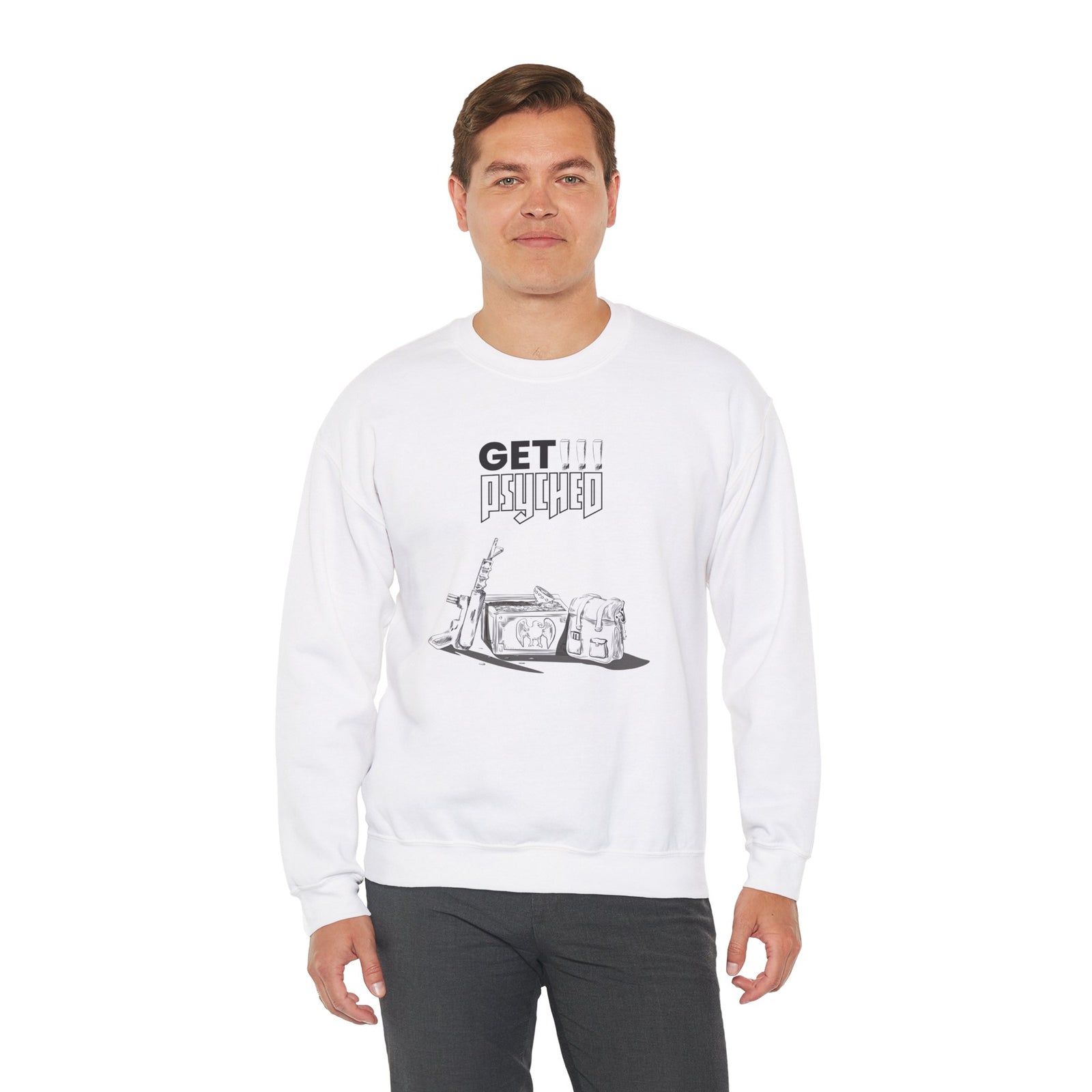 Wolfenstein 3D - Get Psyched - Crewneck Sweatshirt