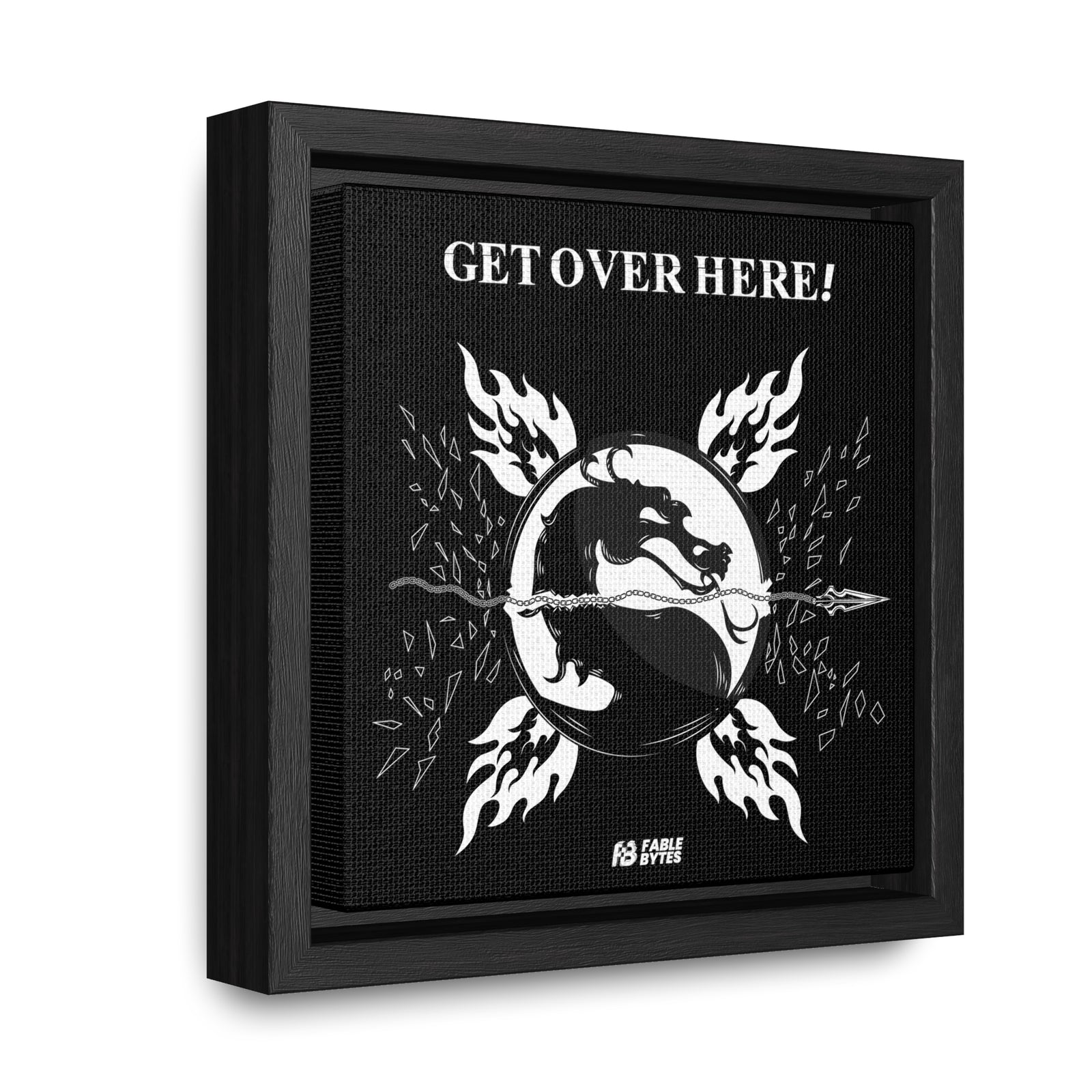 MK - GET OVER HERE - Framed Canvas
