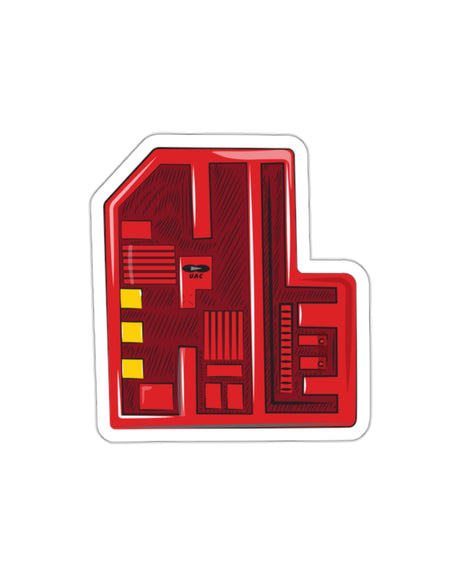 Doom - Red Keycard - Stickers