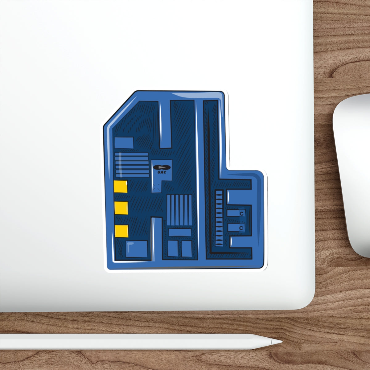 Doom - Blue Keycard - Stickers