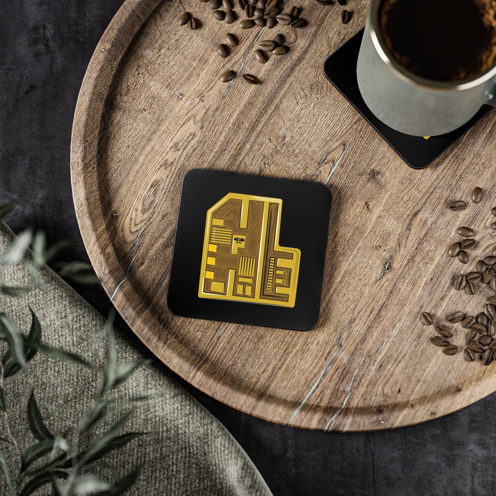 Doom - Yellow Keycard - Coasters