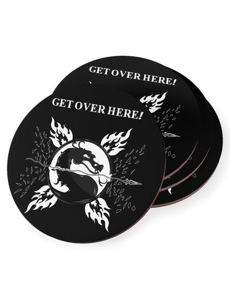 MK - GET OVER HERE - Coasters