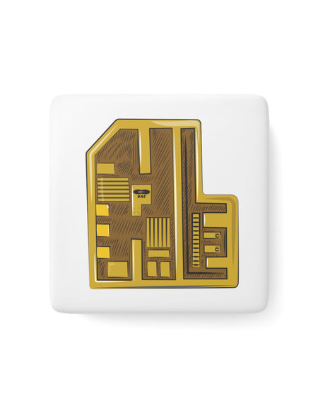 Doom - Yellow Keycard - Porcelain Magnet
