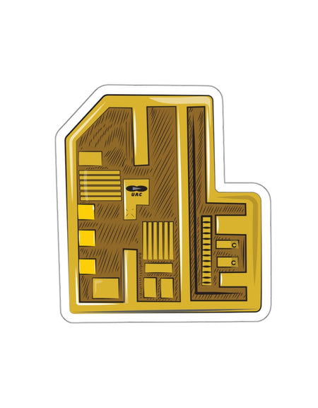 Doom - Yellow Keycard - Stickers