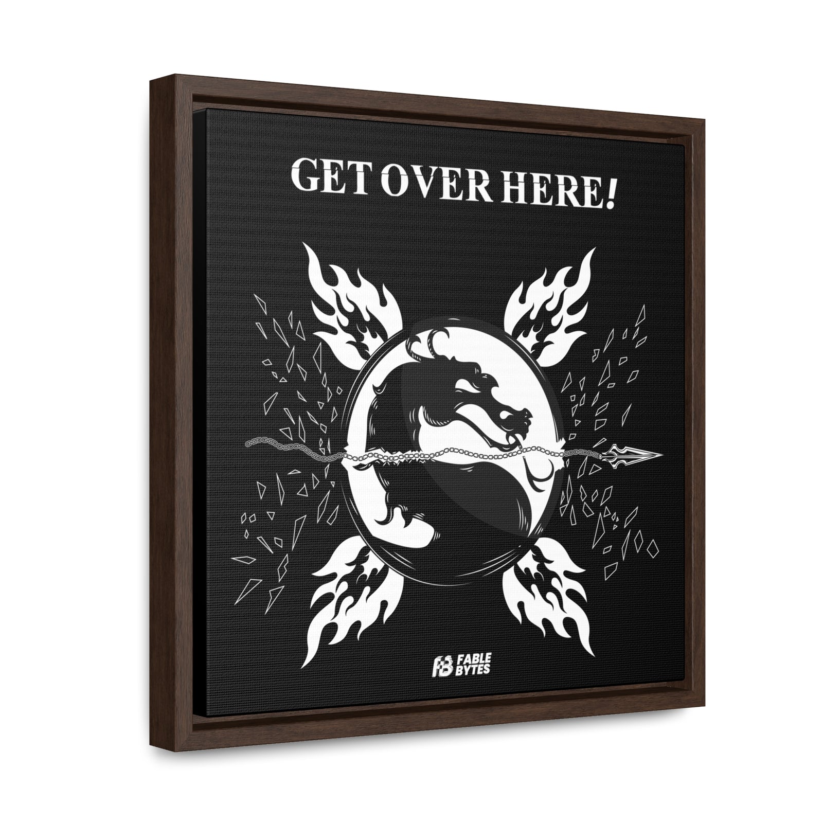 MK - GET OVER HERE - Framed Canvas