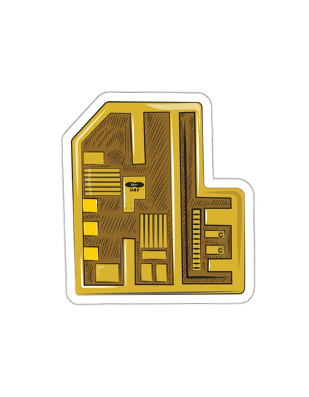 Doom - Yellow Keycard - Stickers