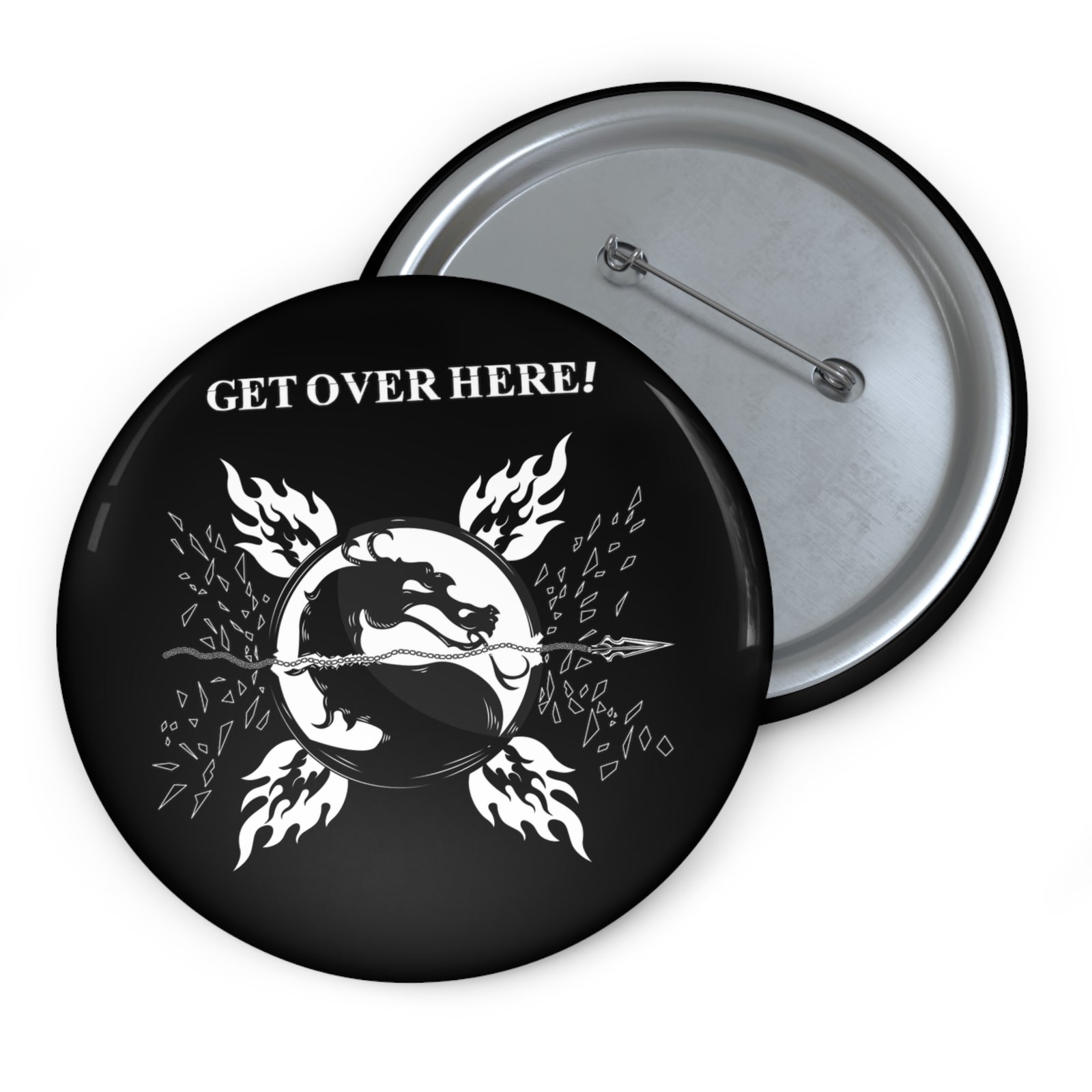MK - GET OVER HERE - Pin Buttons
