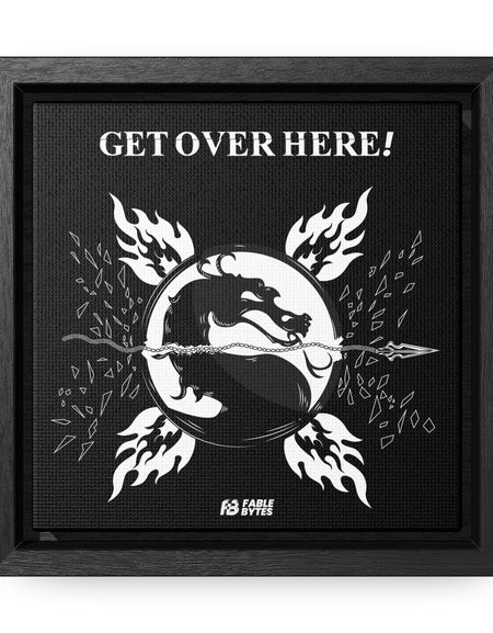 MK - GET OVER HERE - Framed Canvas