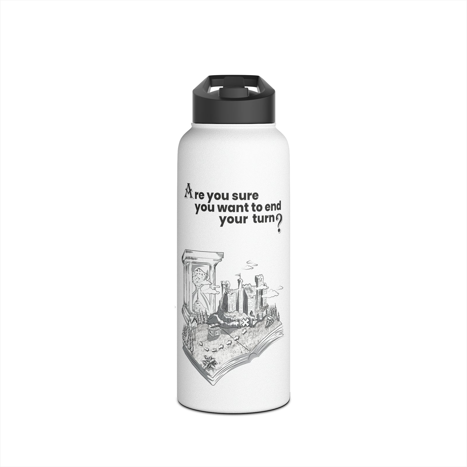Heroes 3 - End Turn - Stainless Steel Water Bottle