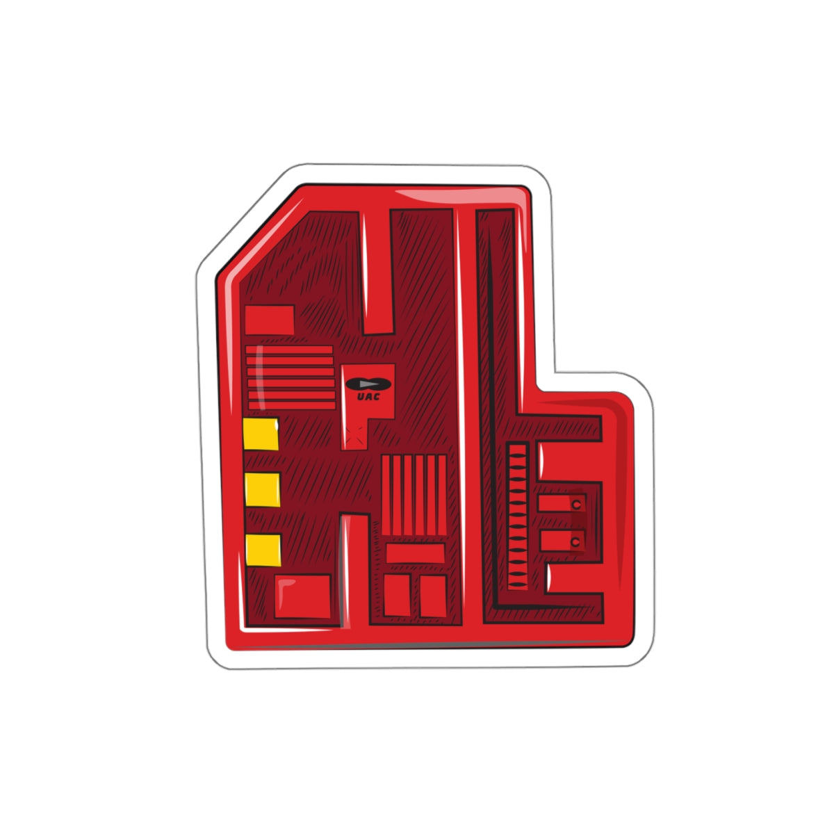 Doom - Red Keycard - Stickers