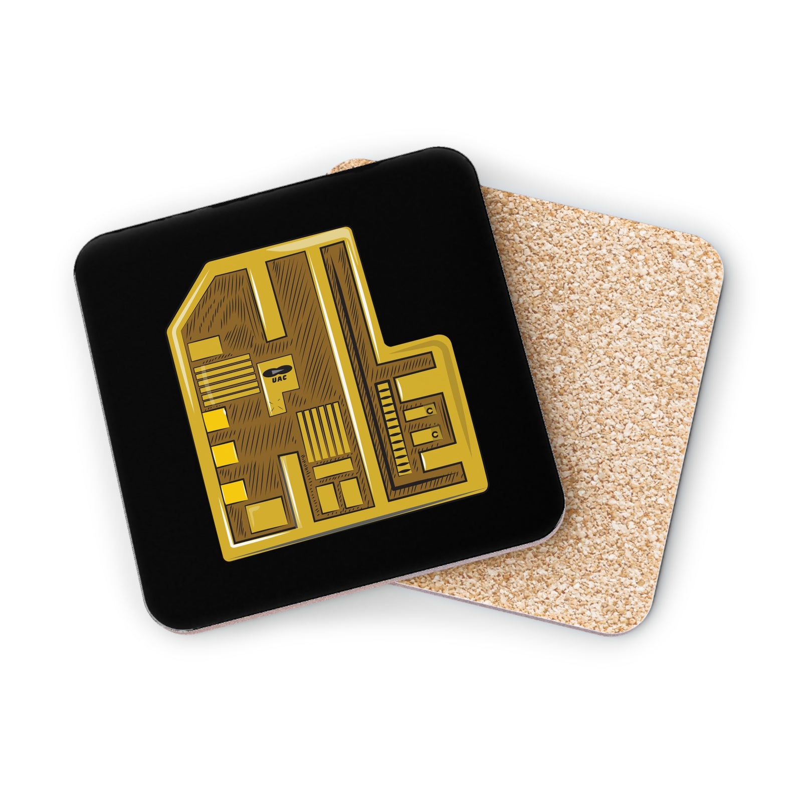 Doom - Yellow Keycard - Coasters