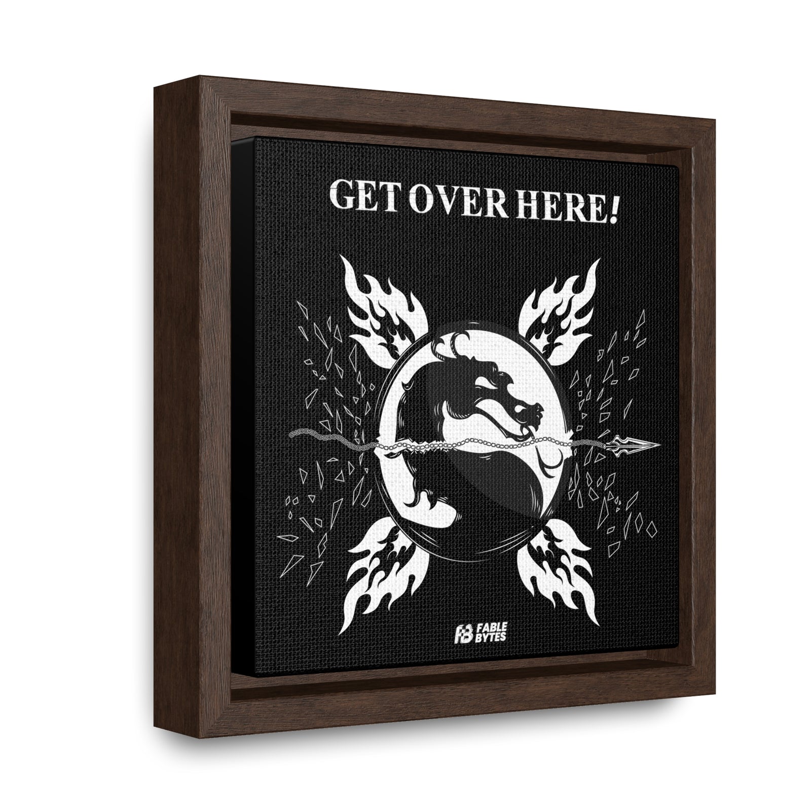 MK - GET OVER HERE - Framed Canvas