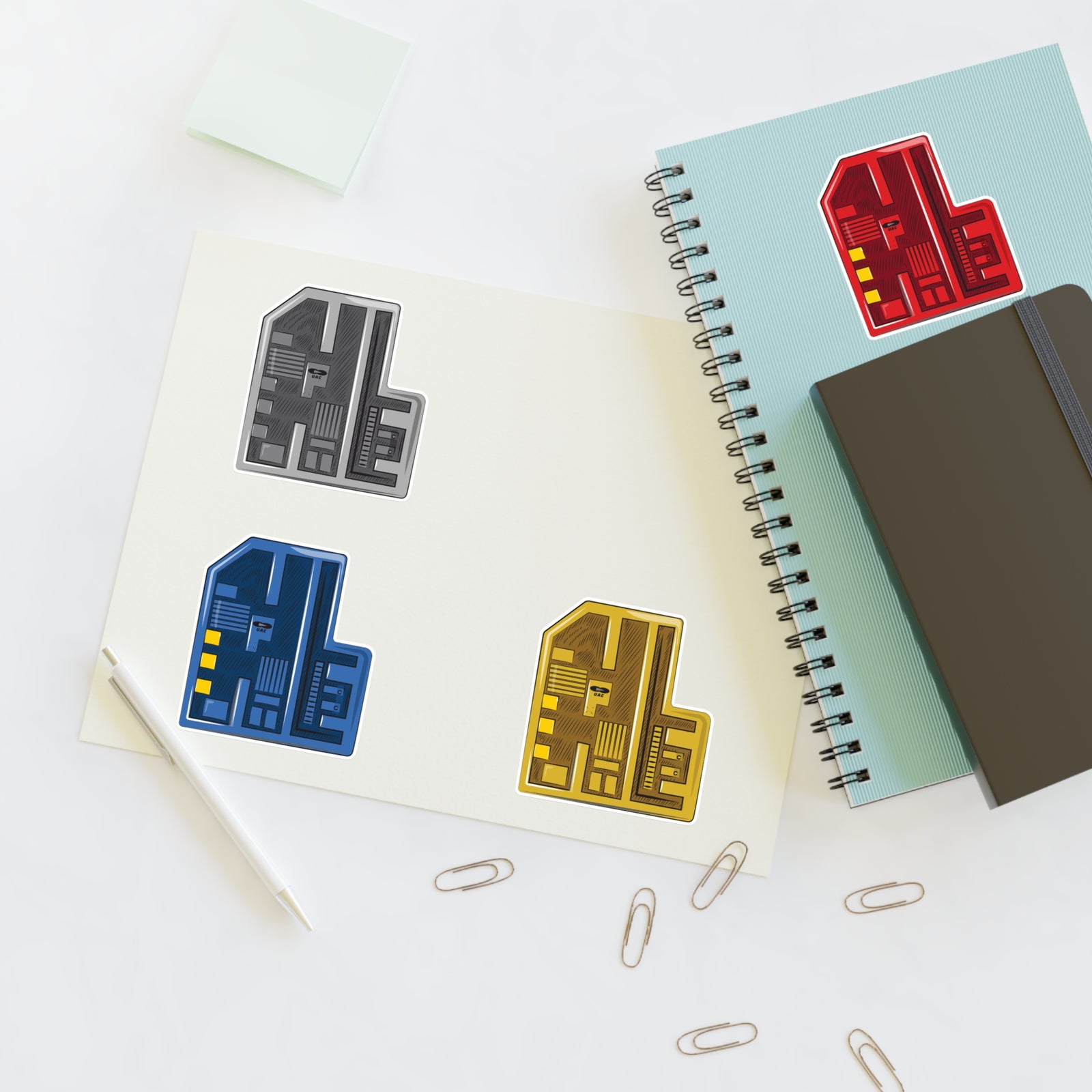 Doom - Red Keycard - Stickers