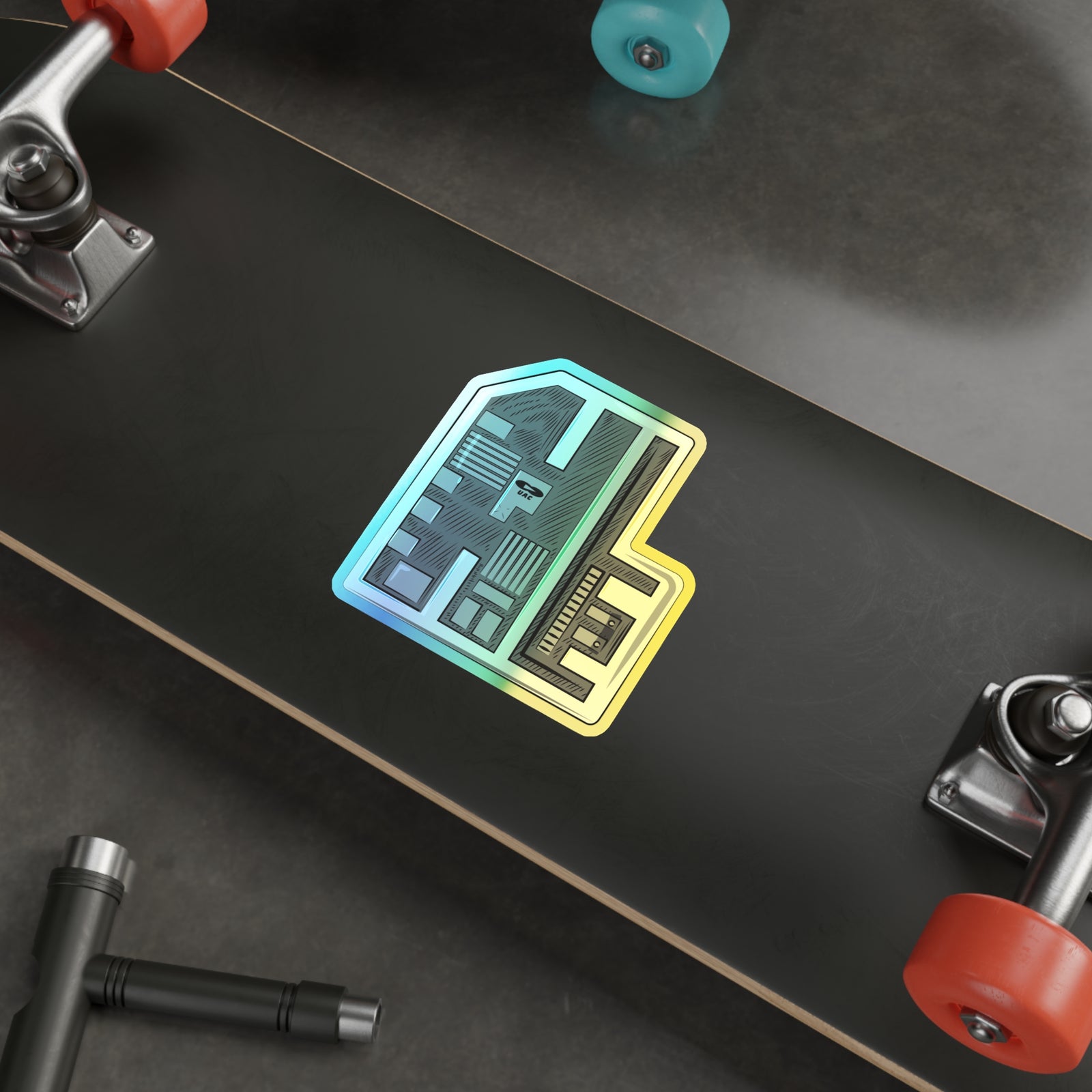 Doom - Keycard - Holographic Sticker