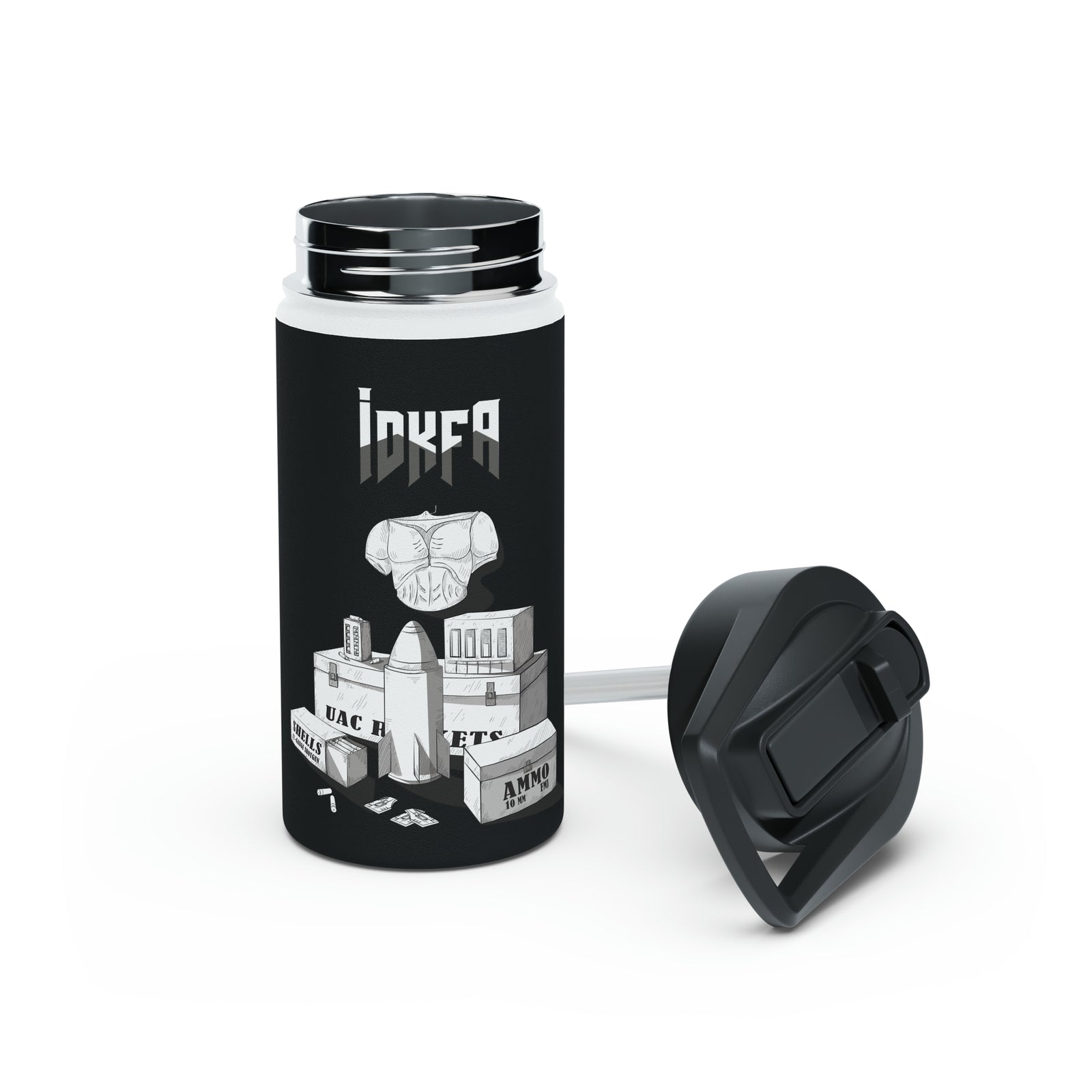 Doom - IDKFA - Stainless Steel Water Bottle