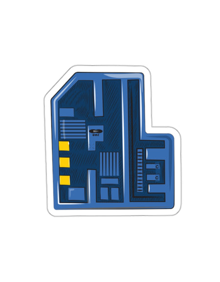 Doom - Blue Keycard - Stickers