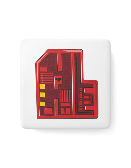 Doom - Red Keycard - Porcelain Magnet