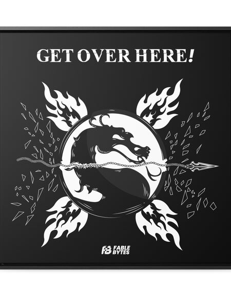 MK - GET OVER HERE - Framed Canvas