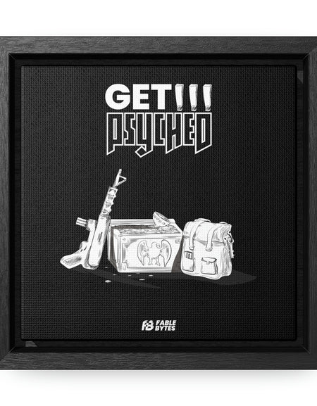 Wolfenstein 3D - Get Psyched - Framed Canvas