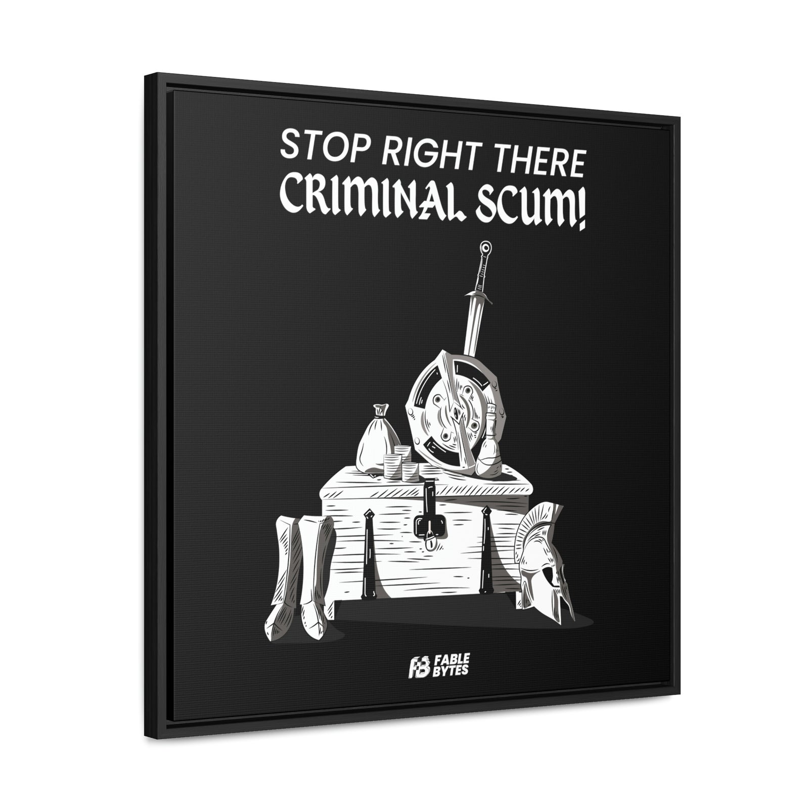 Oblivion - Guard - Framed Canvas