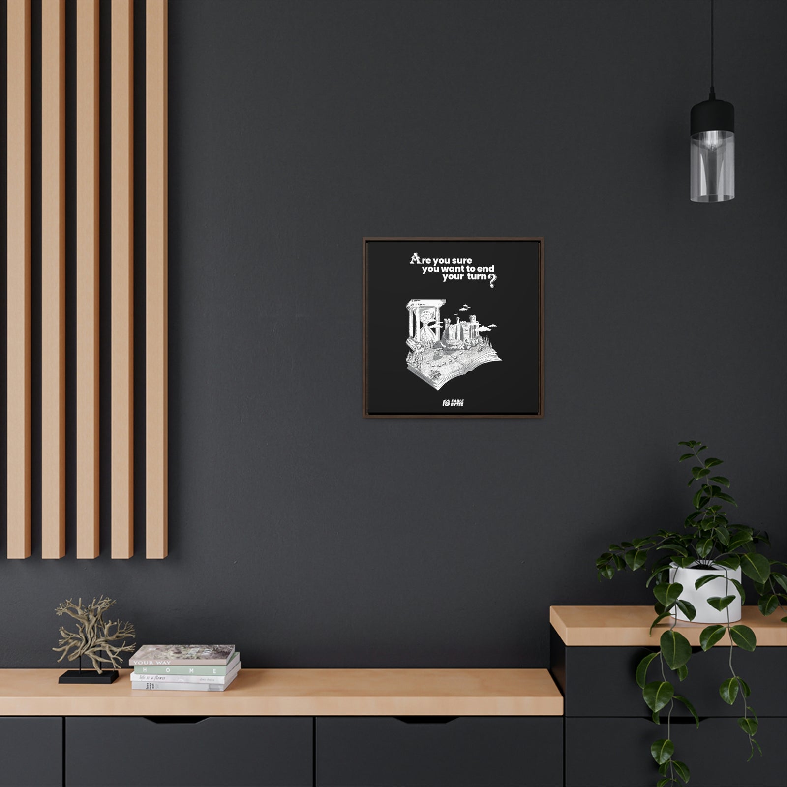 Heroes 3 - End Turn - Framed Canvas