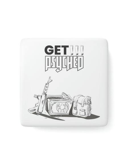 Wolfenstein 3D - Get Psyched - Porcelain Magnet