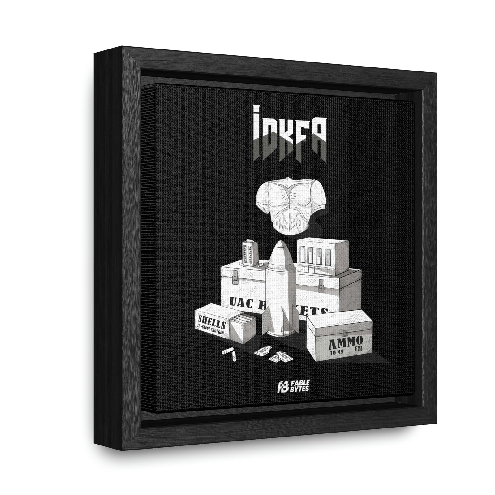 Doom - IDKFA - Framed Canvas