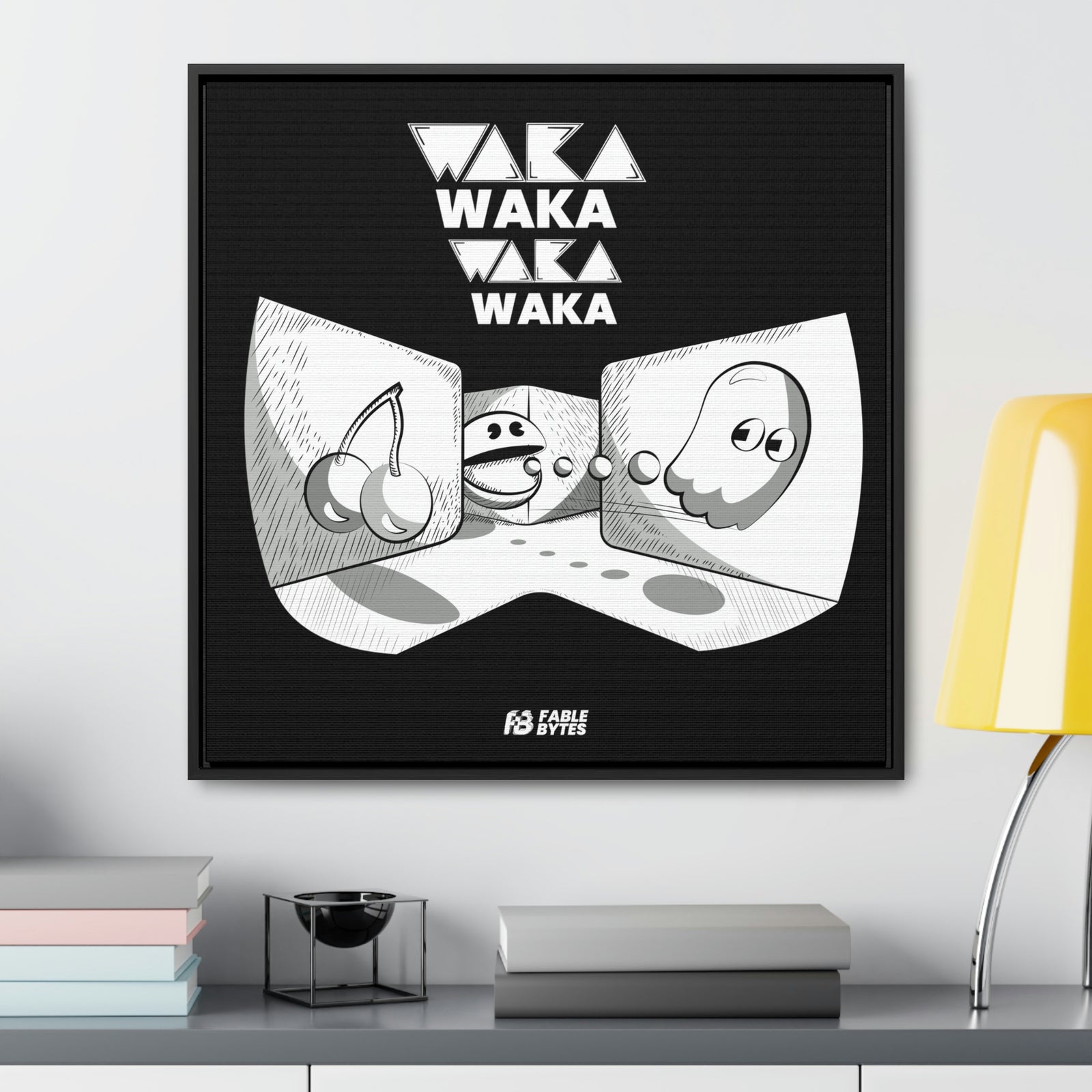 PacMan - WakaWaka - Framed Canvas