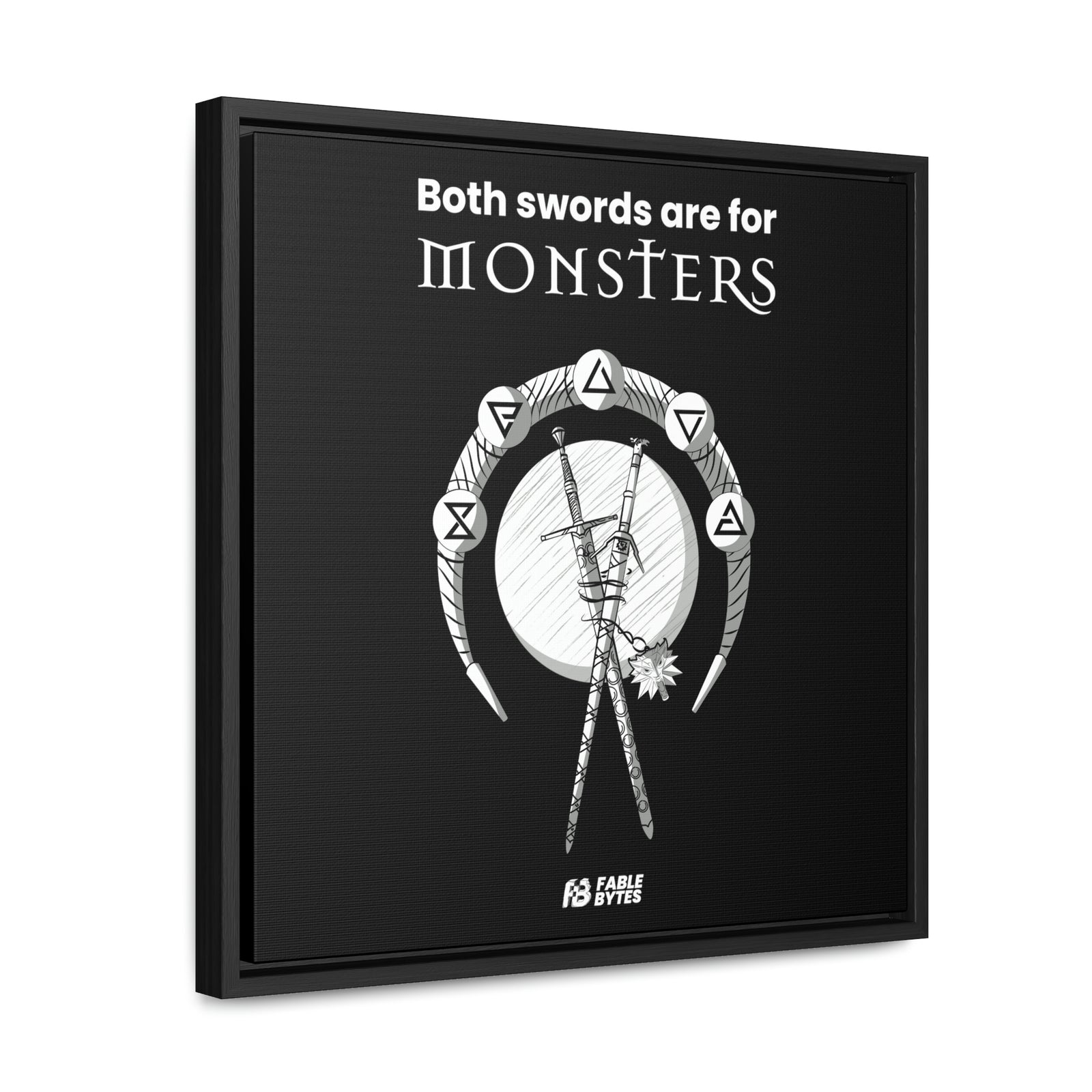 The Witcher - Swords - Framed Canvas