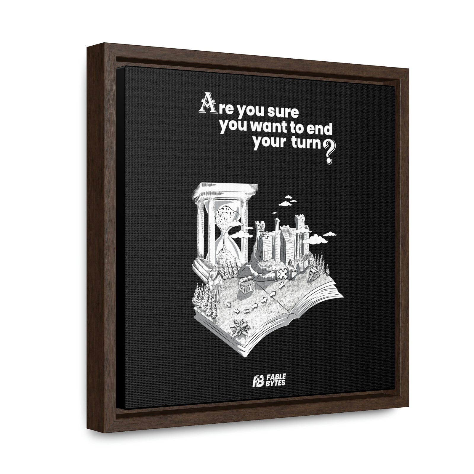 Heroes 3 - End Turn - Framed Canvas