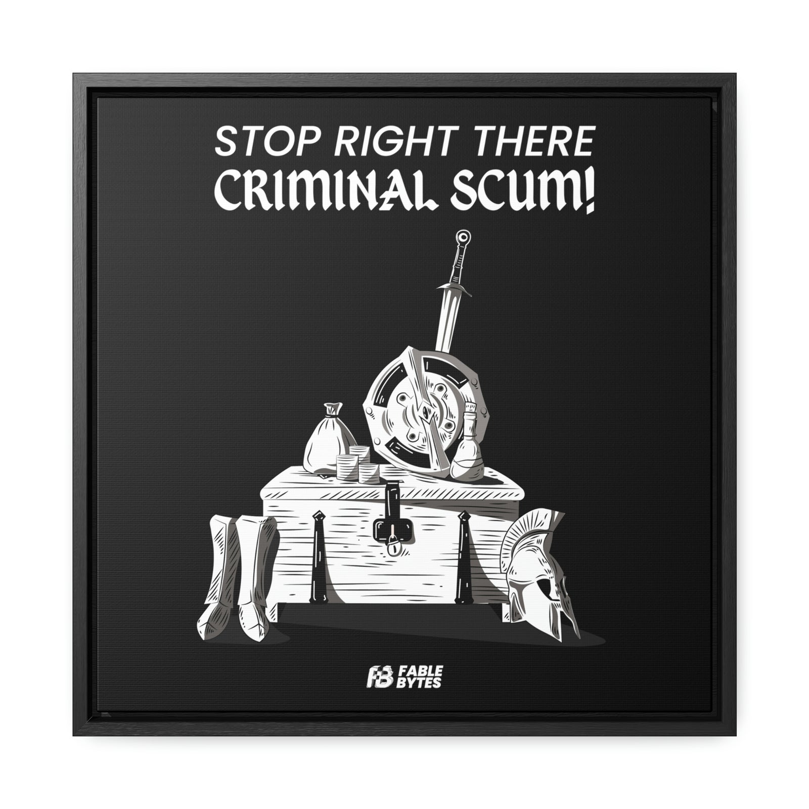 Oblivion - Guard - Framed Canvas