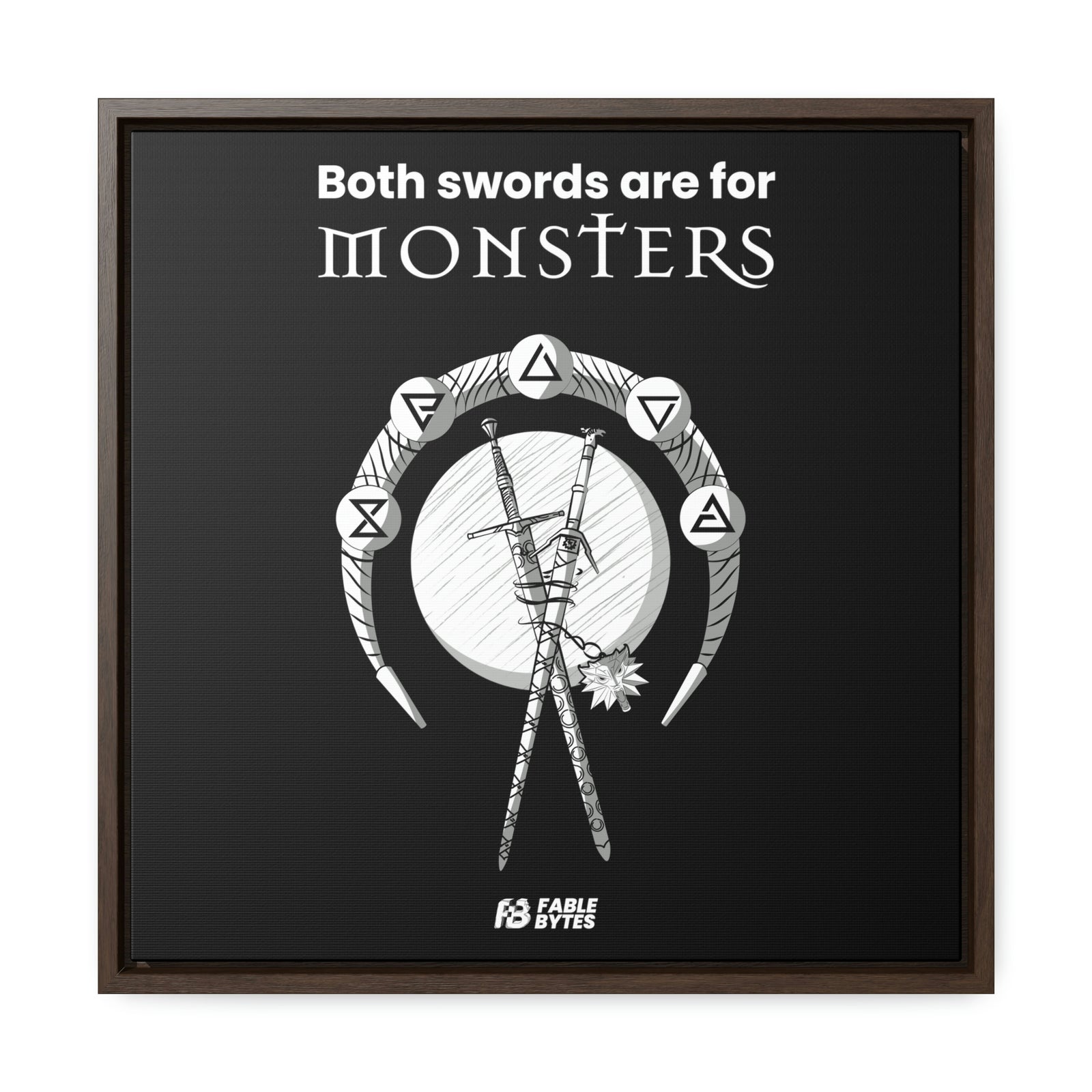 The Witcher - Swords - Framed Canvas