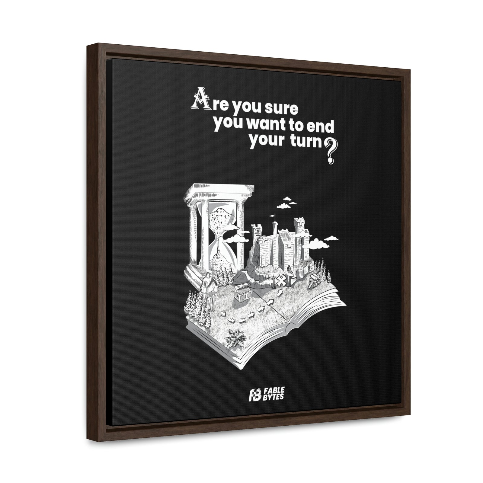 Heroes 3 - End Turn - Framed Canvas