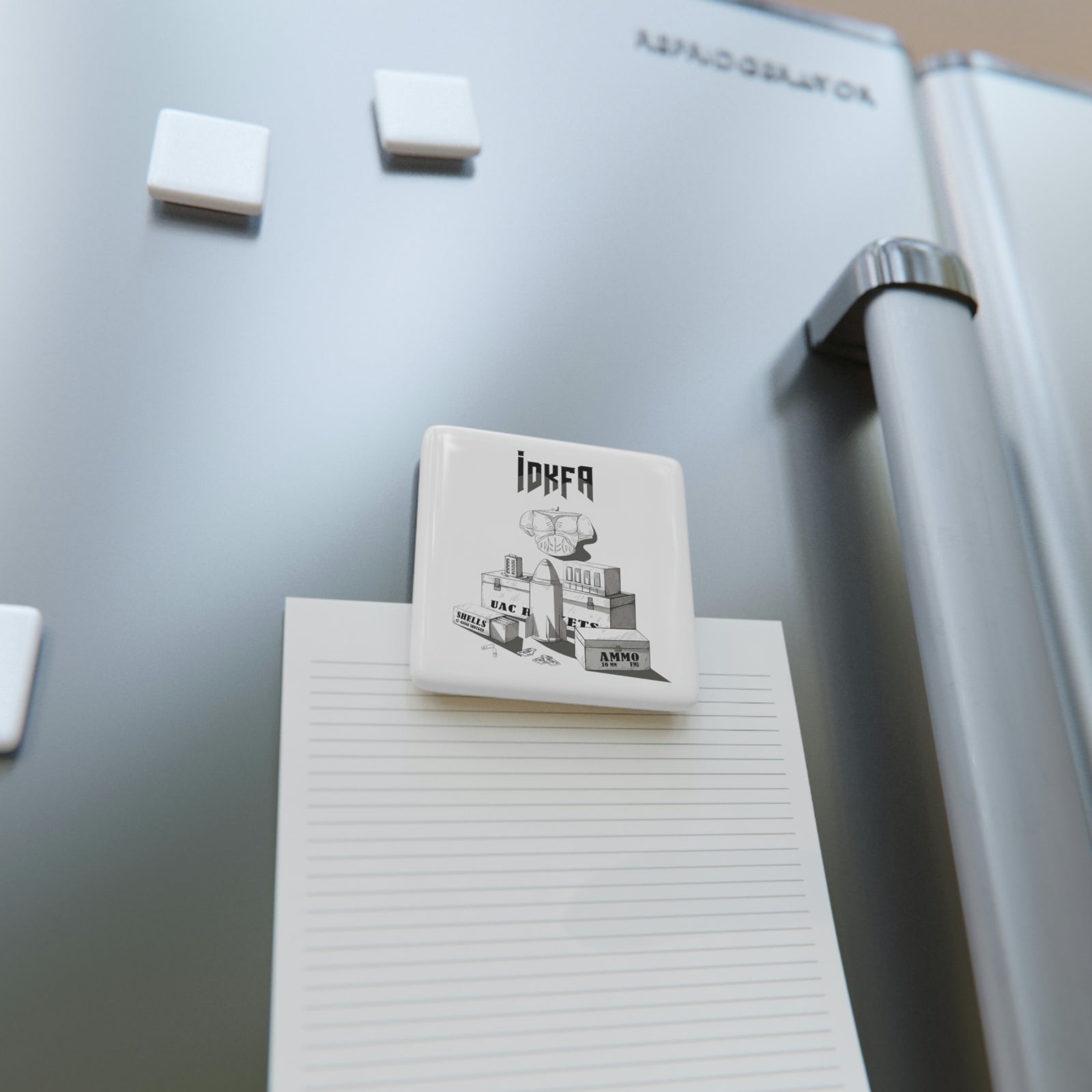 Doom - IDKFA - Porcelain Magnet