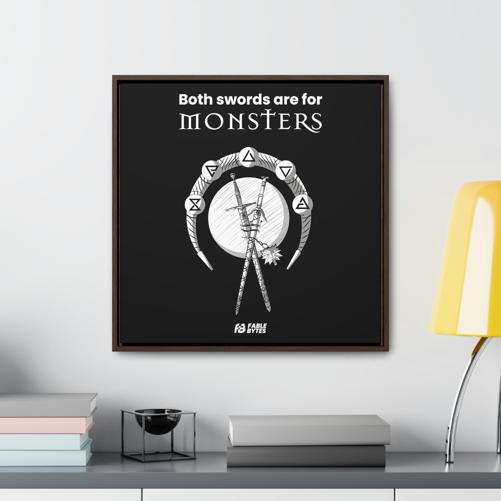 The Witcher - Swords - Framed Canvas