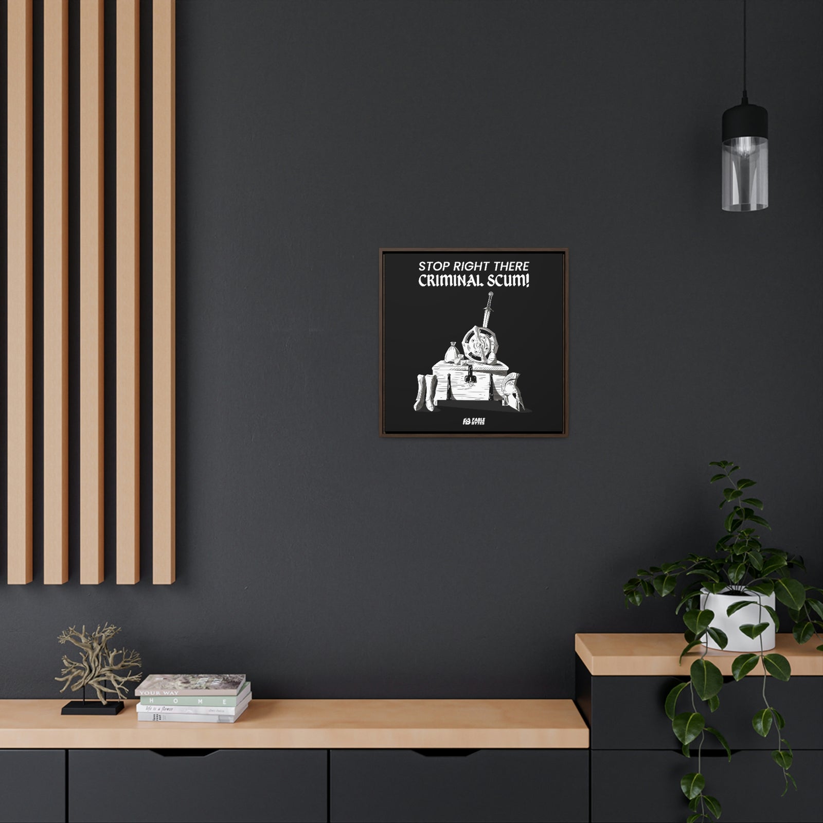 Oblivion - Guard - Framed Canvas