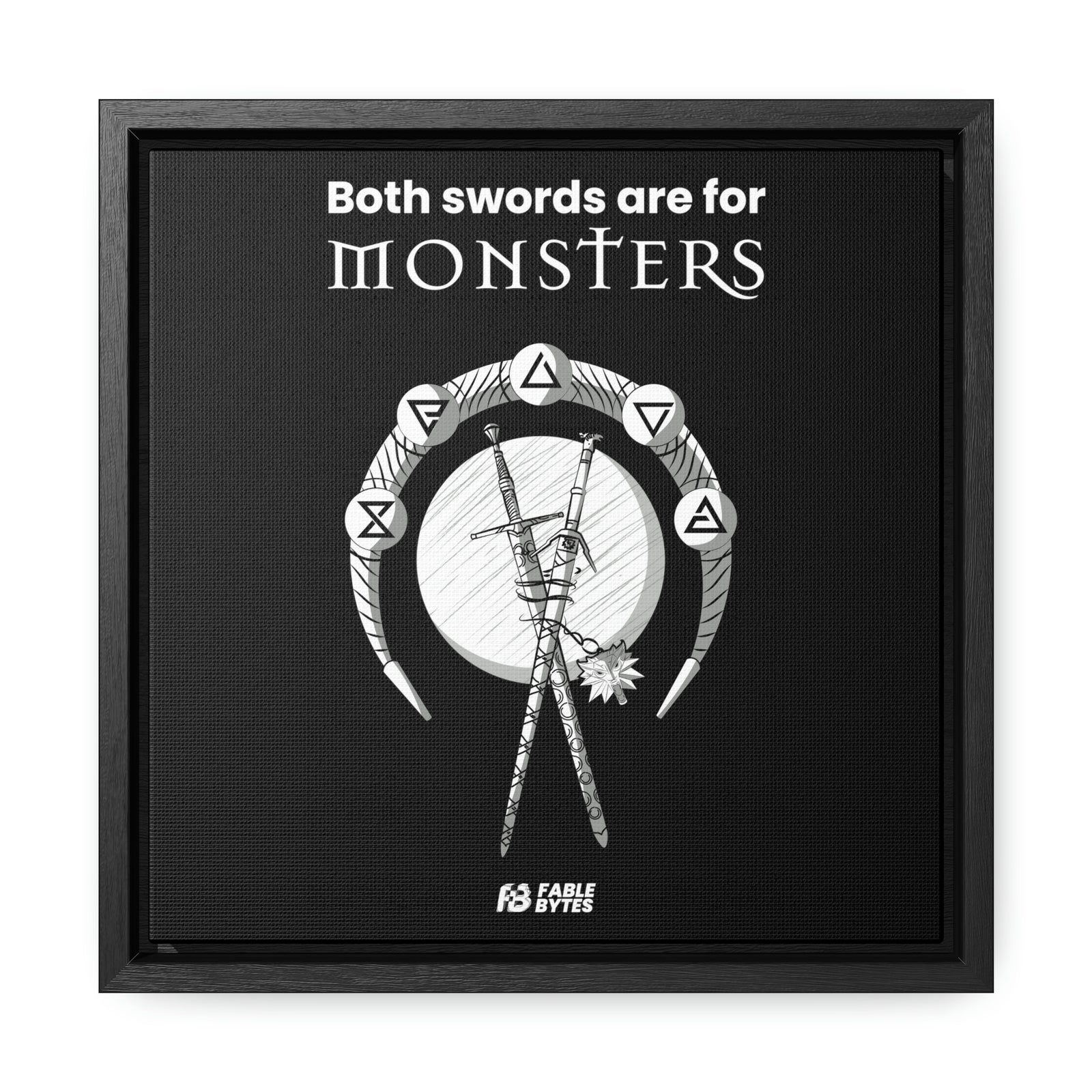 The Witcher - Swords - Framed Canvas