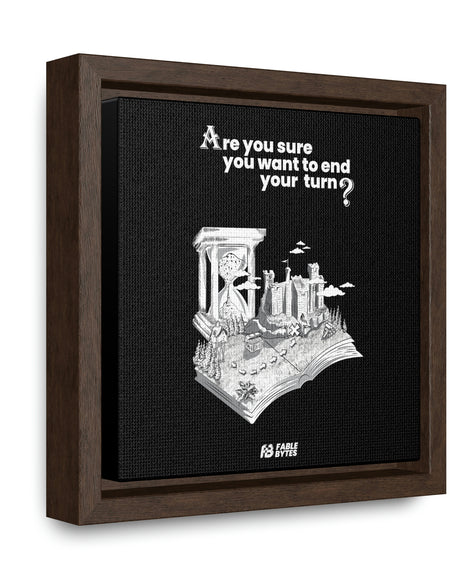 Heroes 3 - End Turn - Framed Canvas